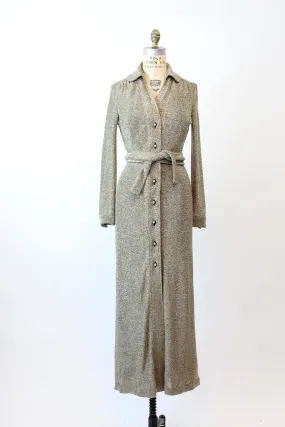 1960s FUTURA COUTURE LUREX knit gown dress medium | new fall winter