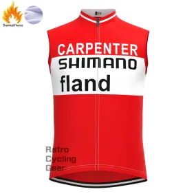 1972 SHIMANO Fleece Retro Cycling Vest