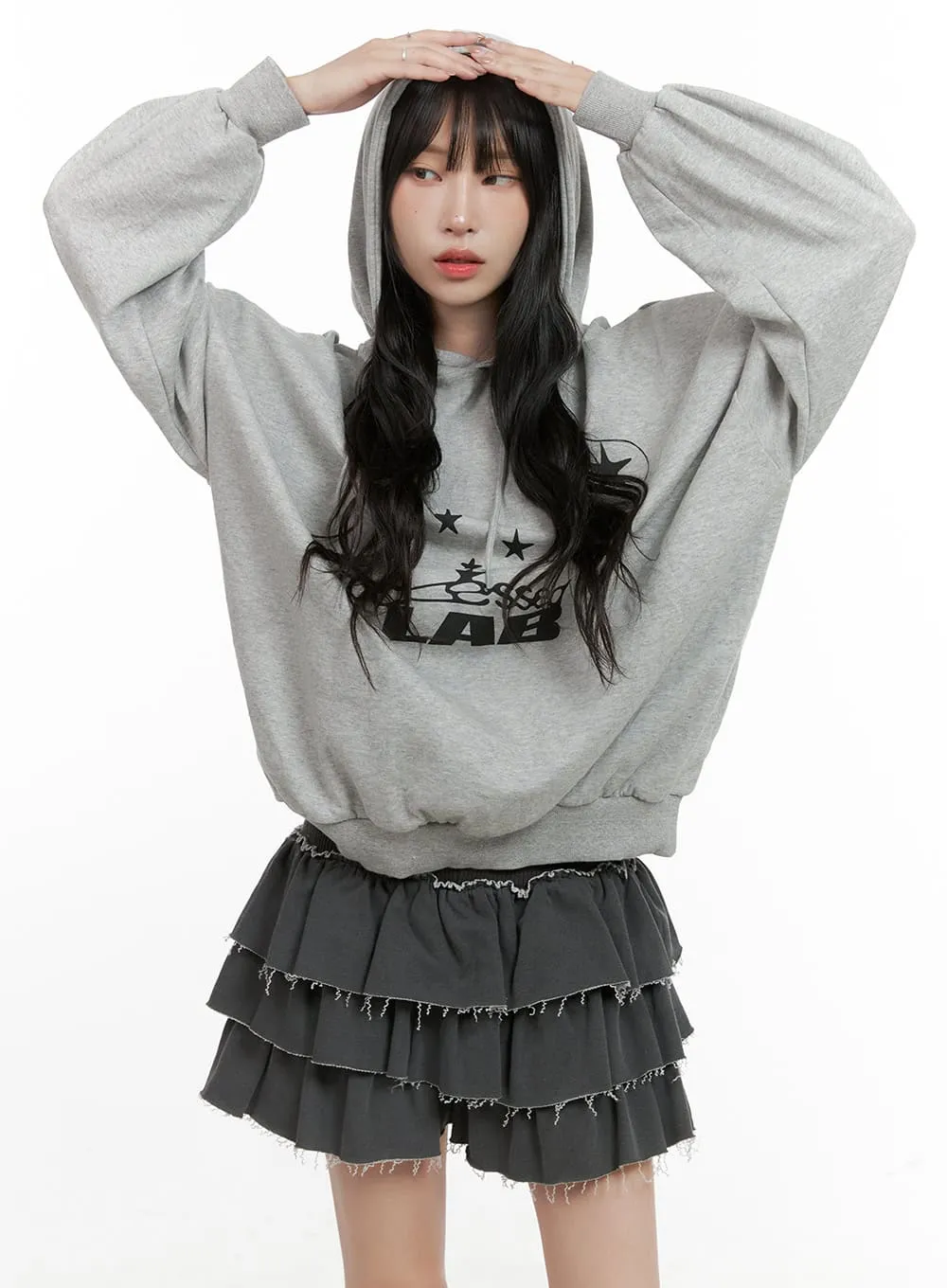 Acubi Oversized Graphic Hoodie CG421