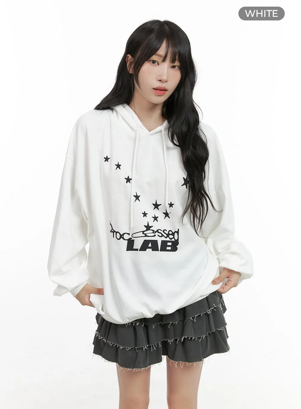 Acubi Oversized Graphic Hoodie CG421