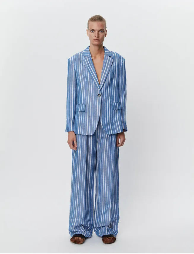 Allen Linen Stripe Surf