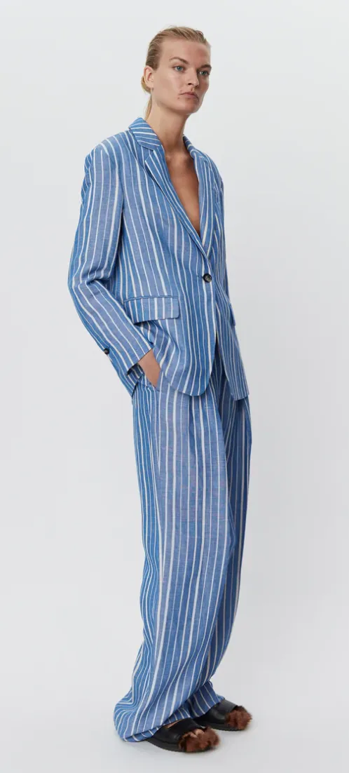 Allen Linen Stripe Surf