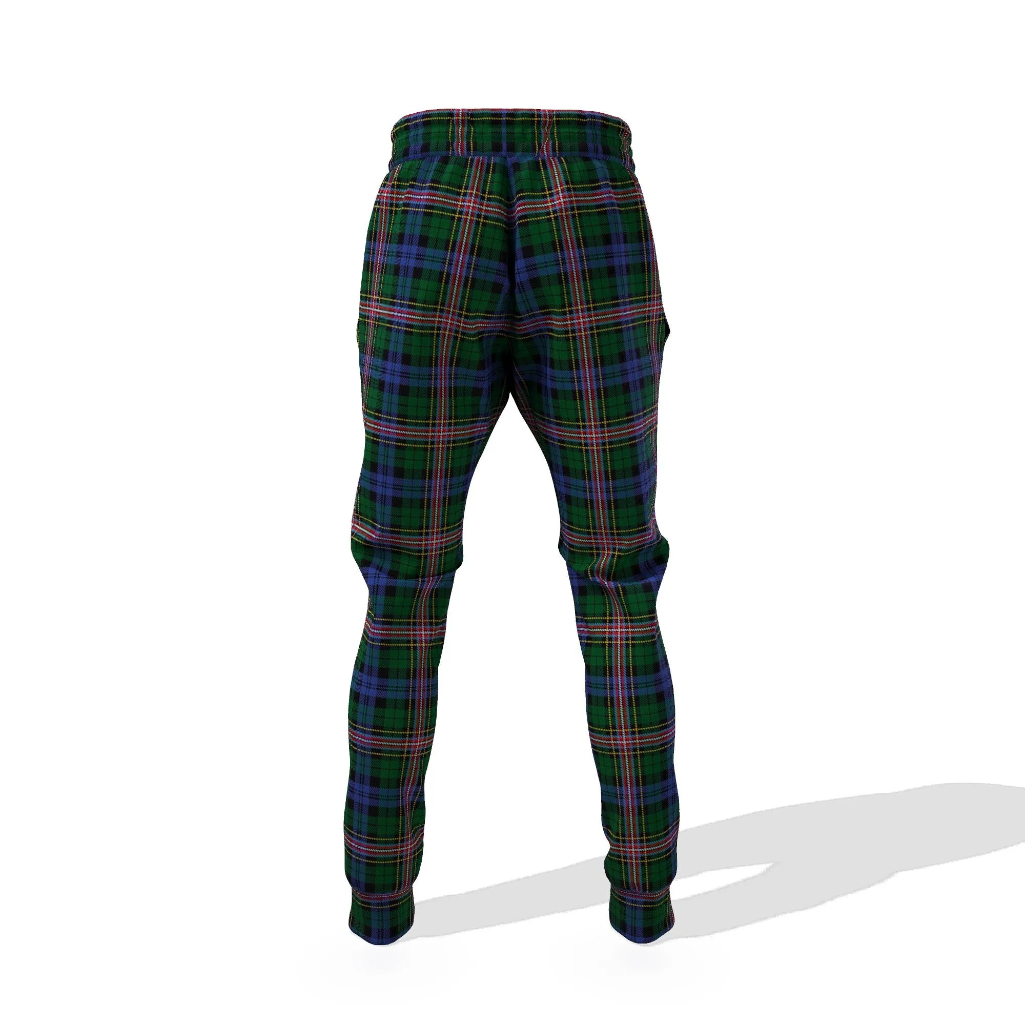 Allison Tartan Joggers Pants with Family Crest