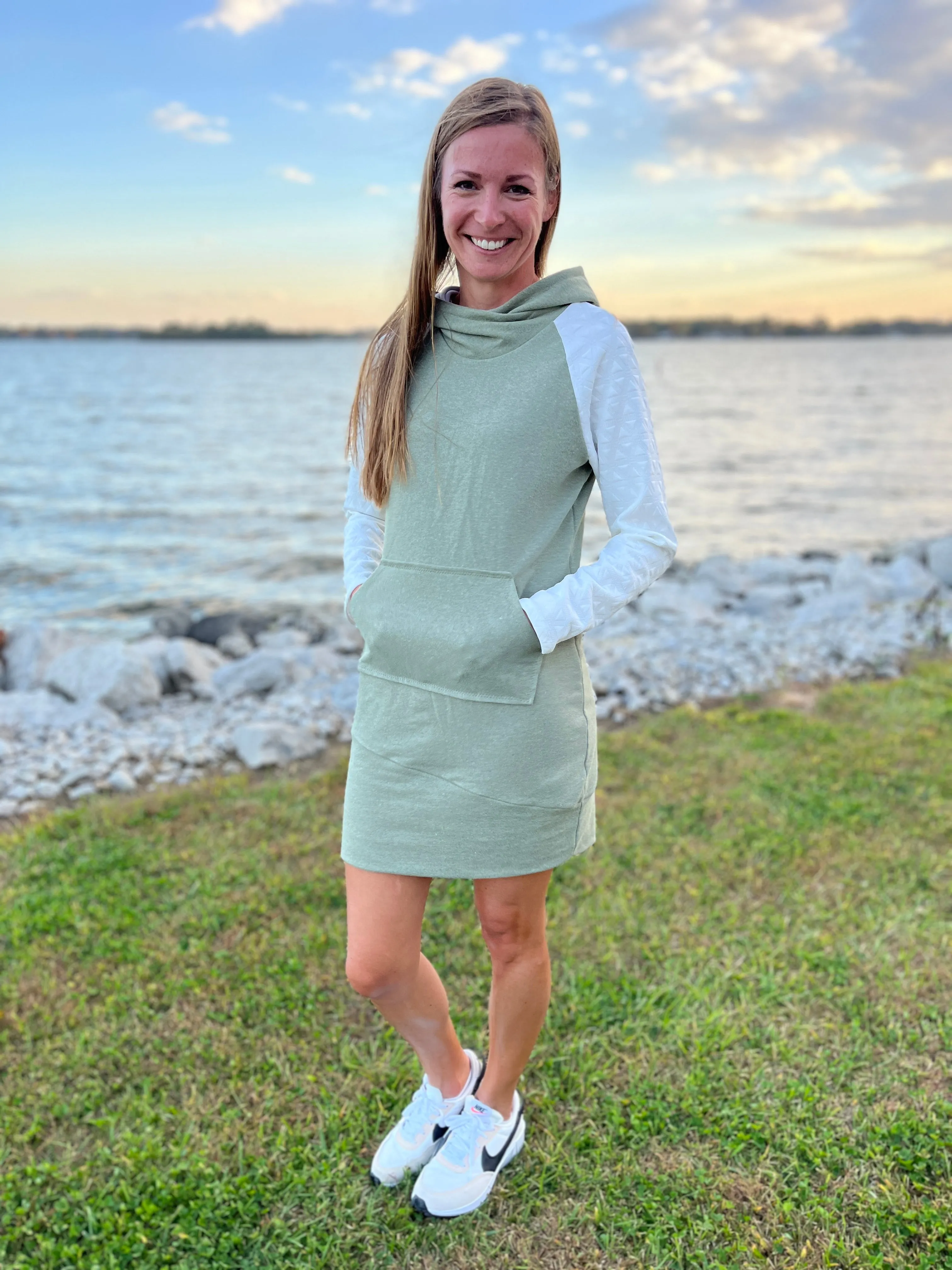 Alta Sweatshirt Dress PDF Pattern Sizes B - M