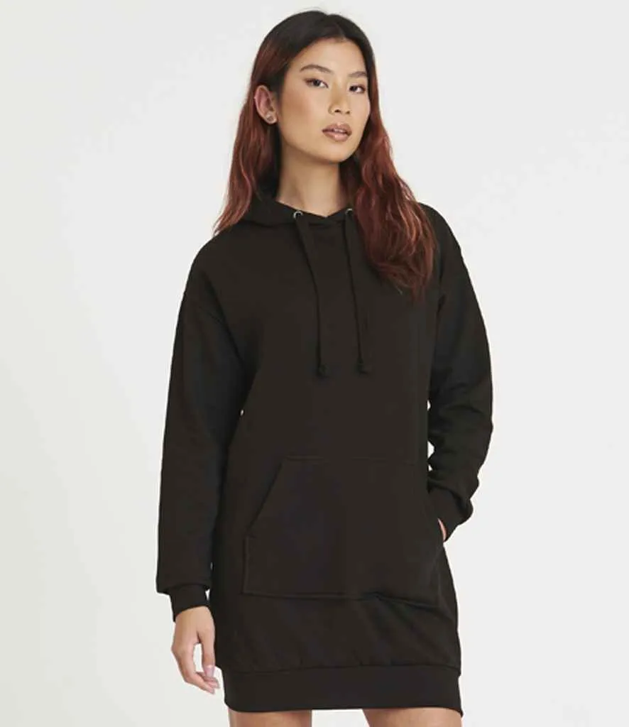 AWDis Ladies Hoodie Dress | Jet Black