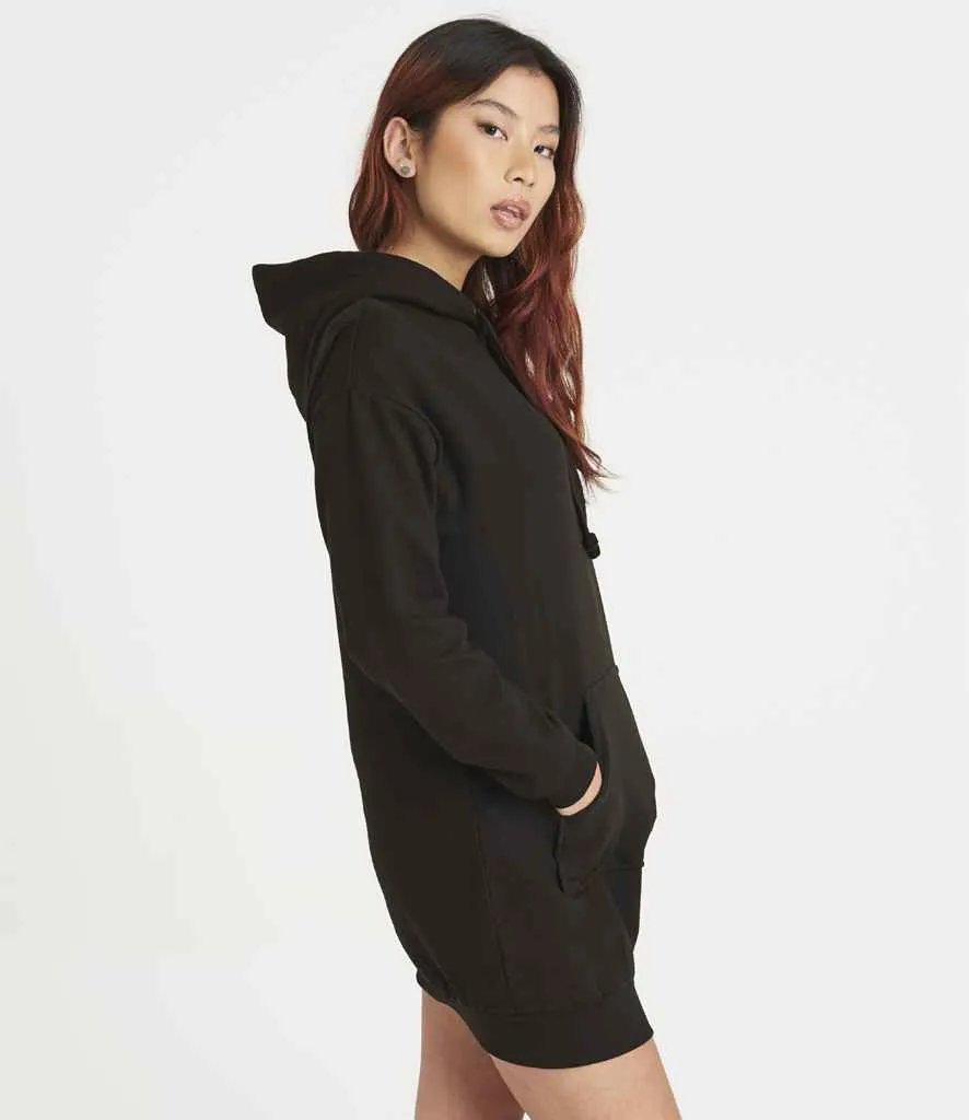 AWDis Ladies Hoodie Dress | Jet Black