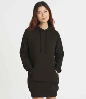 AWDis Ladies Hoodie Dress | Jet Black