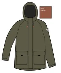 Baltic Recycled Insulated Jacket - Khaki