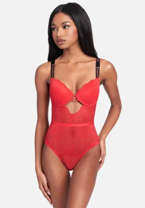 Bebe Lace Push Up Bodysuit