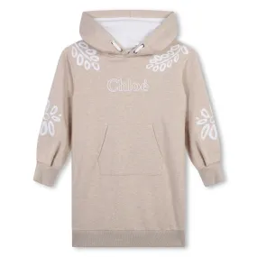 Beige Marl Hoodie Dress