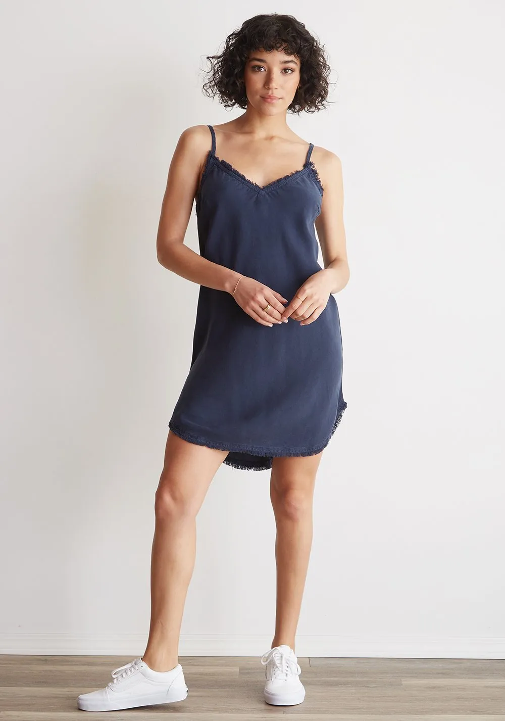 Bella Dahl - Frayed Cami Dress Bermuda Navy