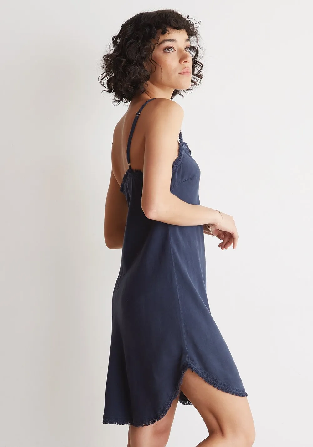 Bella Dahl - Frayed Cami Dress Bermuda Navy