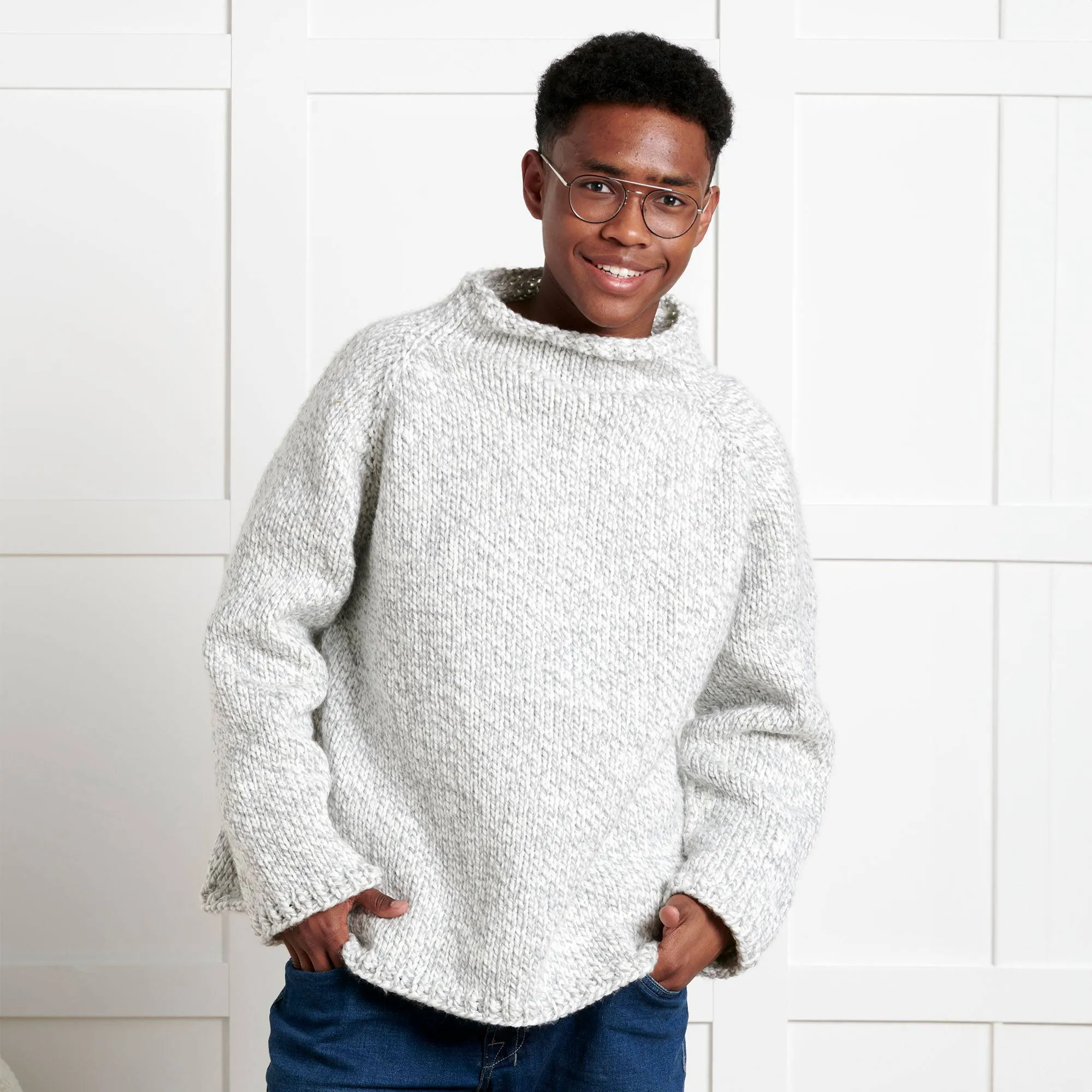 Bernat Take It From The Top Knit Pullover