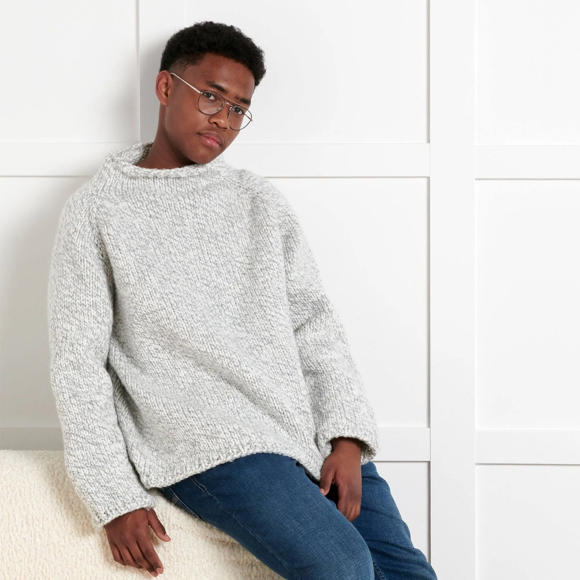 Bernat Take It From The Top Knit Pullover