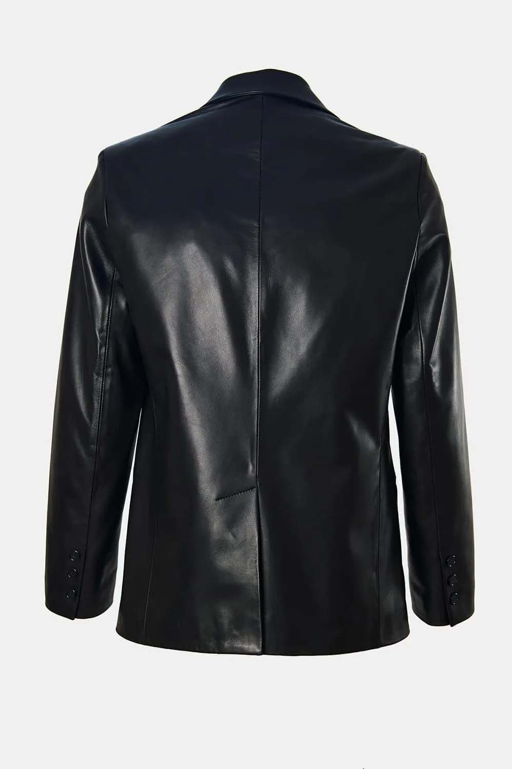 Black Leather Blazer