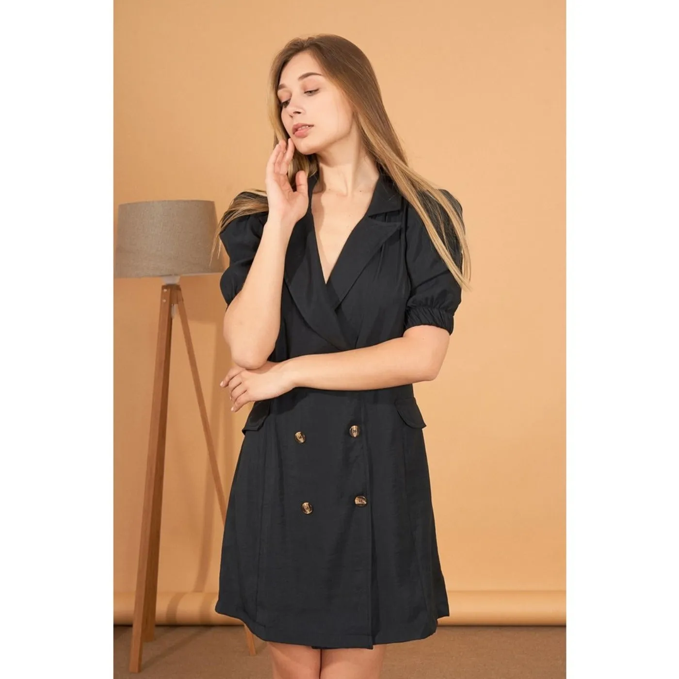 Black Mini Blazer Dress