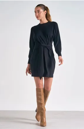 Black Short Sweater Dress