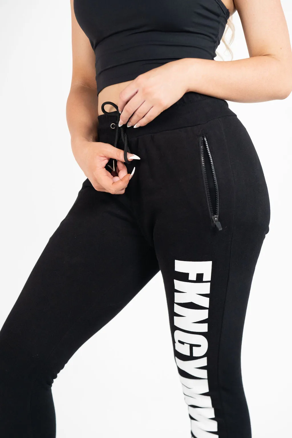 Bootyfit | Gym Track Pants | Black