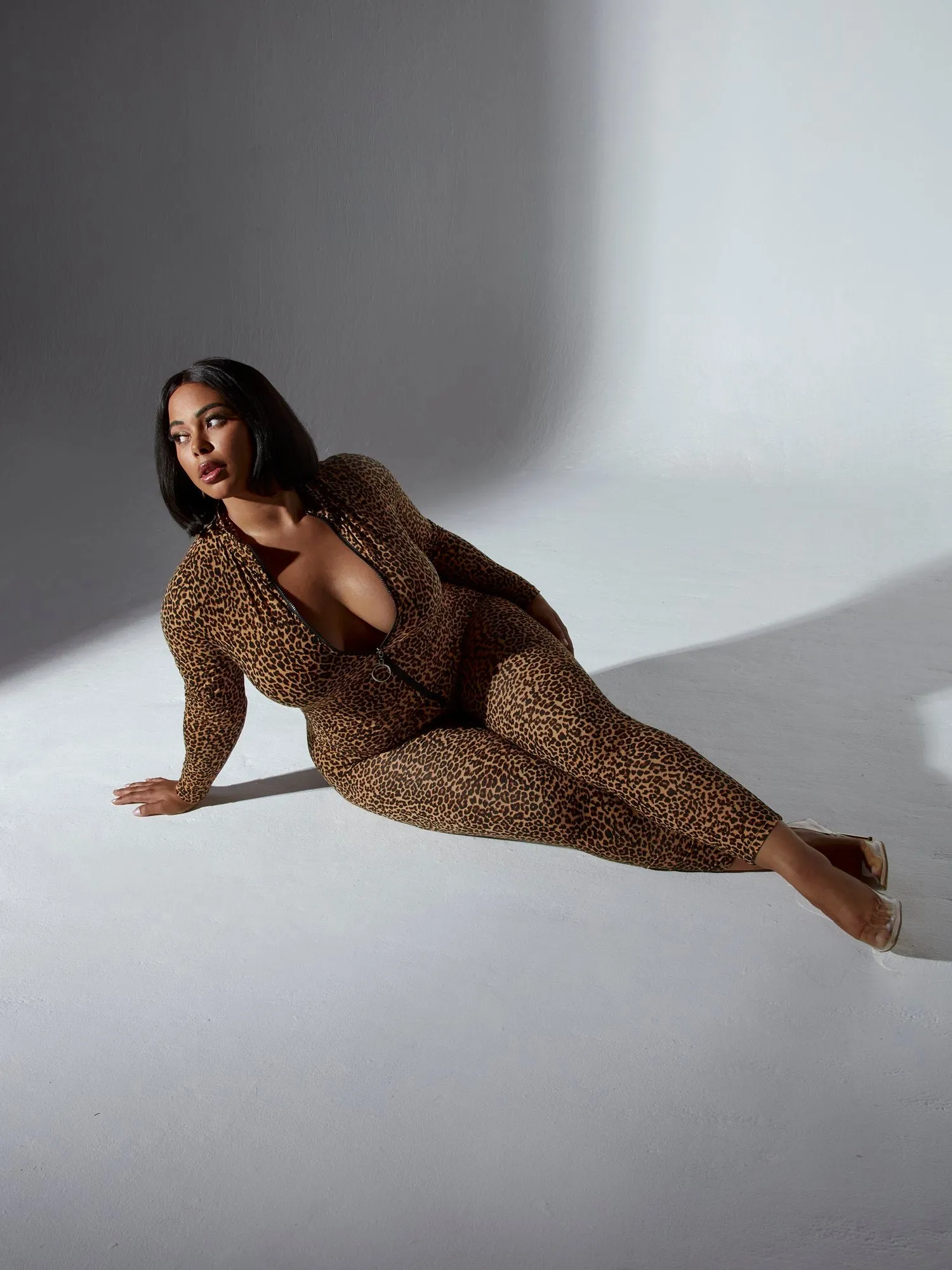 Brandee Cheetah Print Catsuit