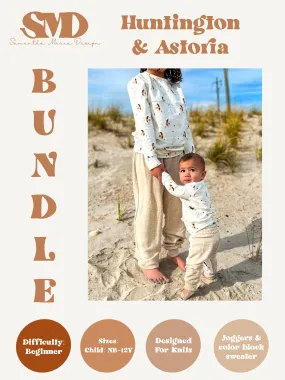 Bundle Huntington Joggers & Astoria Sweater Digital Sewing Pattern