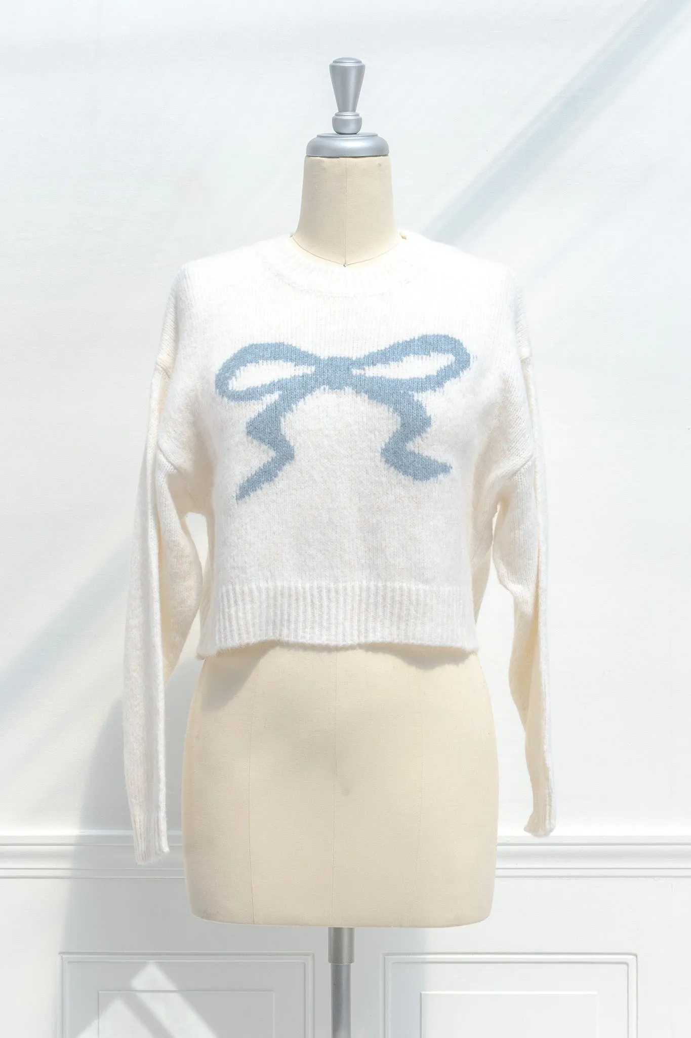 Candice Cropped Bow Sweater