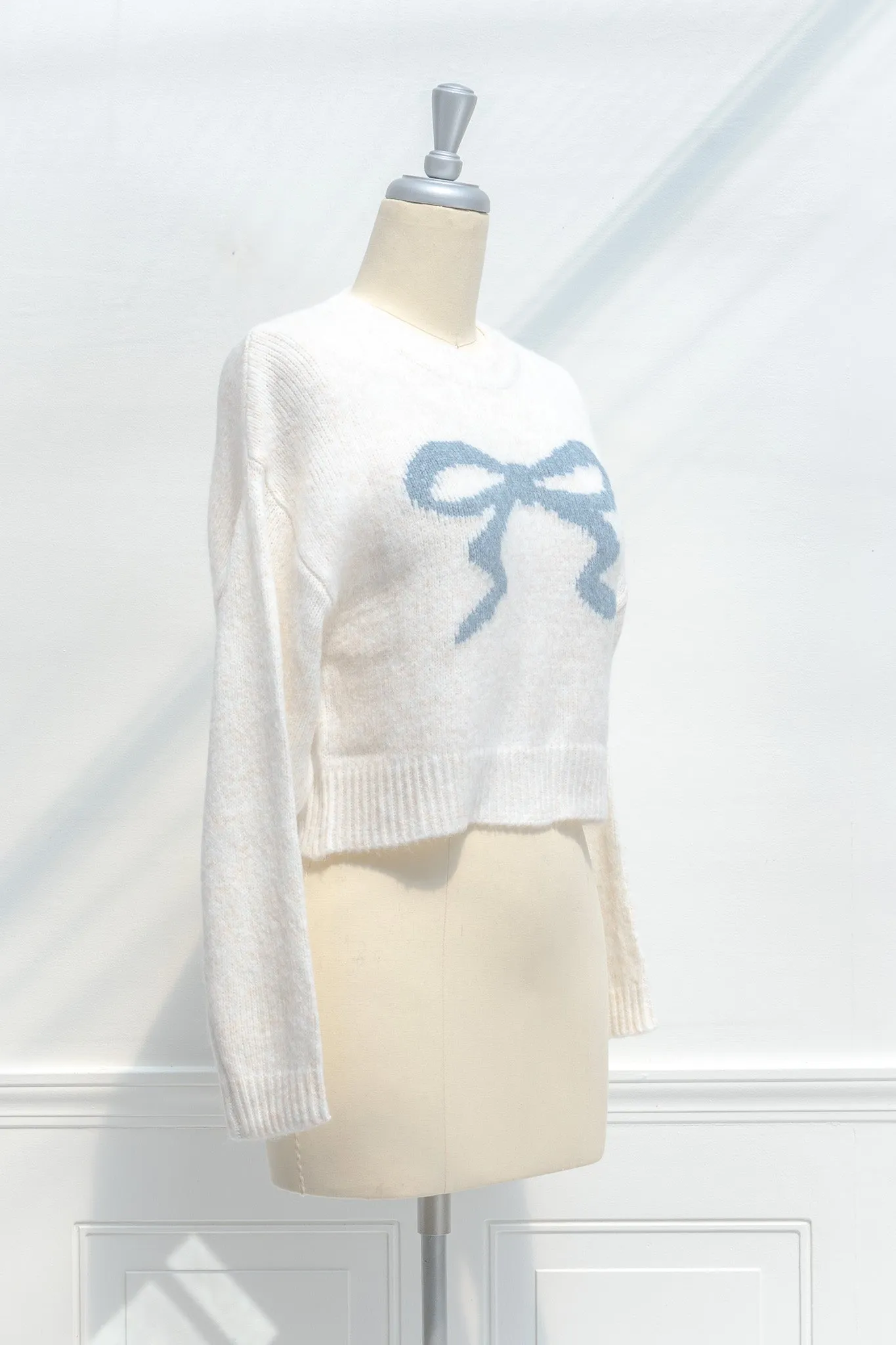 Candice Cropped Bow Sweater