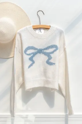 Candice Cropped Bow Sweater