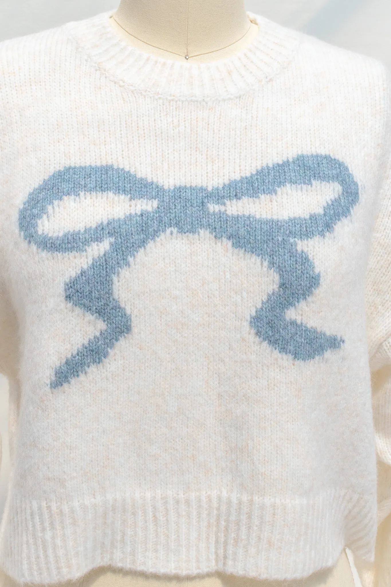 Candice Cropped Bow Sweater