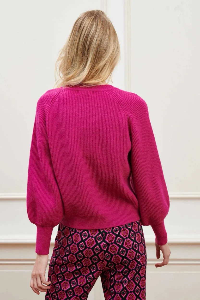 Cardigan Aria - Fuchsia