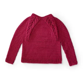 Caron Branching Out Crochet Pullover