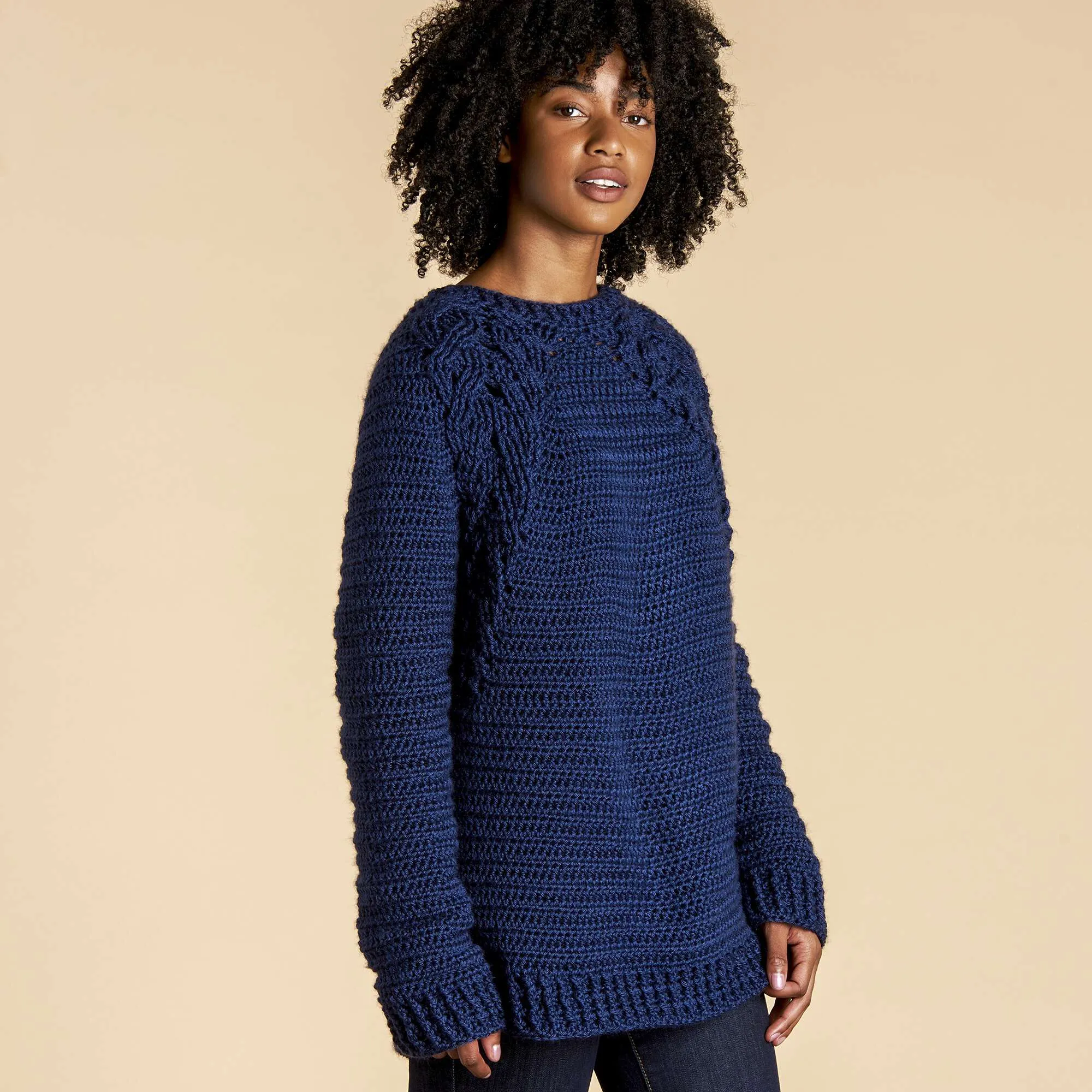 Caron Branching Out Crochet Pullover