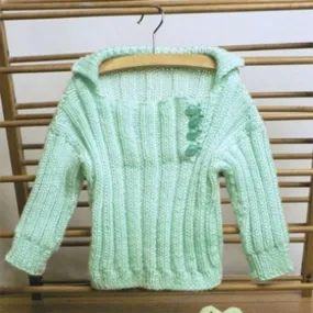 Caron Knit Soft Ribbed Toddler Pullover