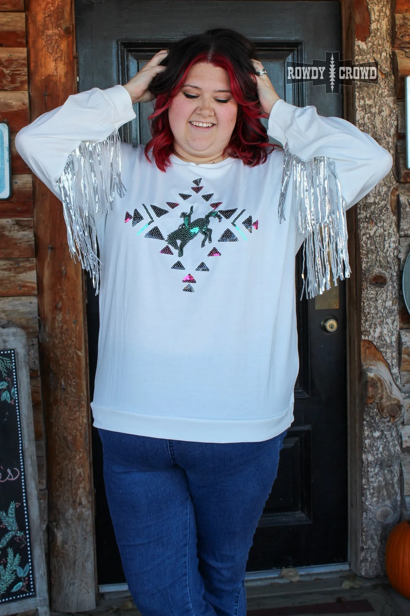 Casanova Sequin Fringe Sweater