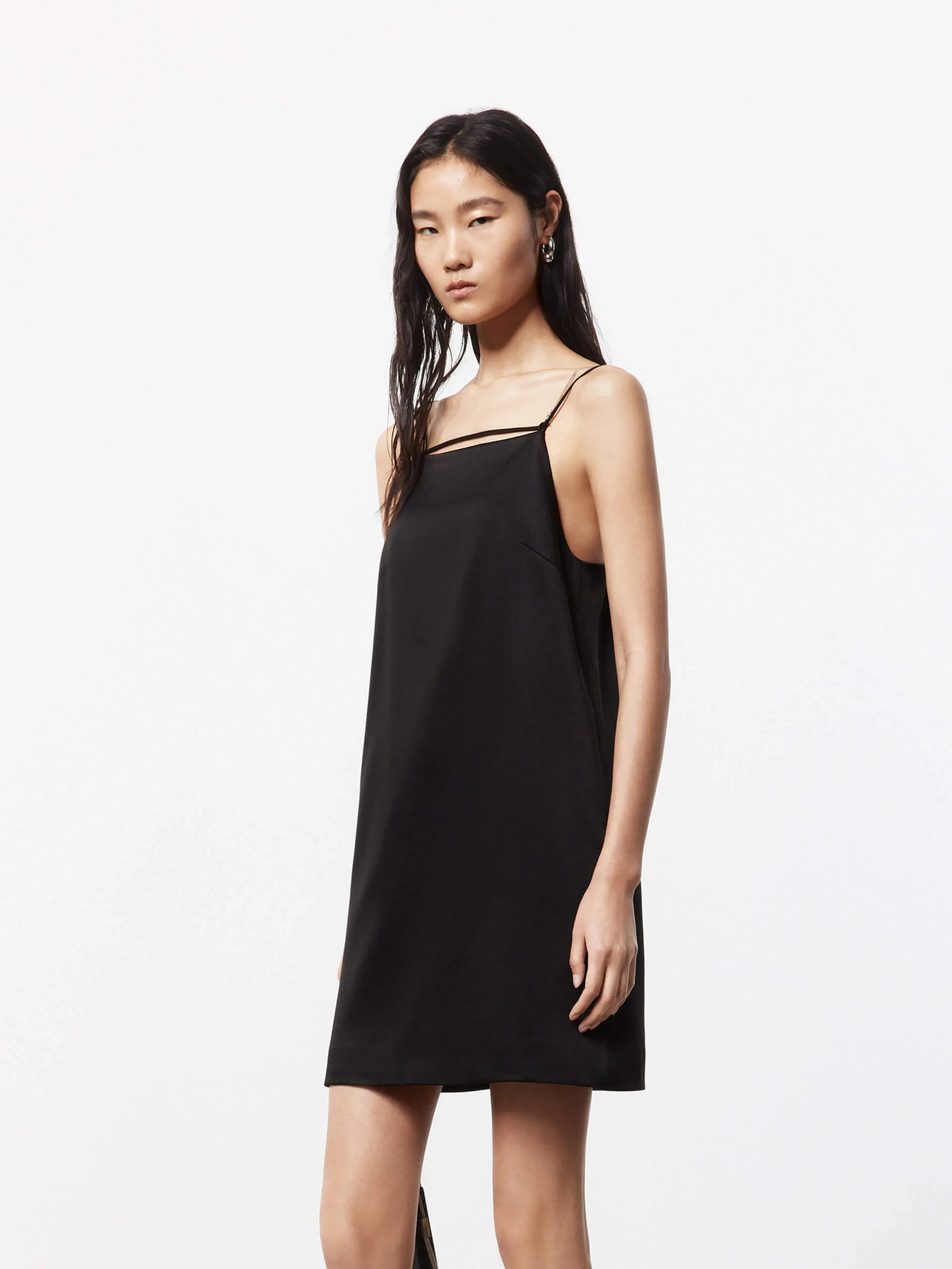 Chain Slip Mini Dress