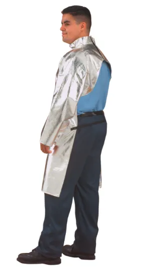 Chicago Protective Apparel 564-APBI-40 Open Back 7 oz Aluminized PBI Blend Heat Resistive Coat | Free Shipping and No Sales Tax