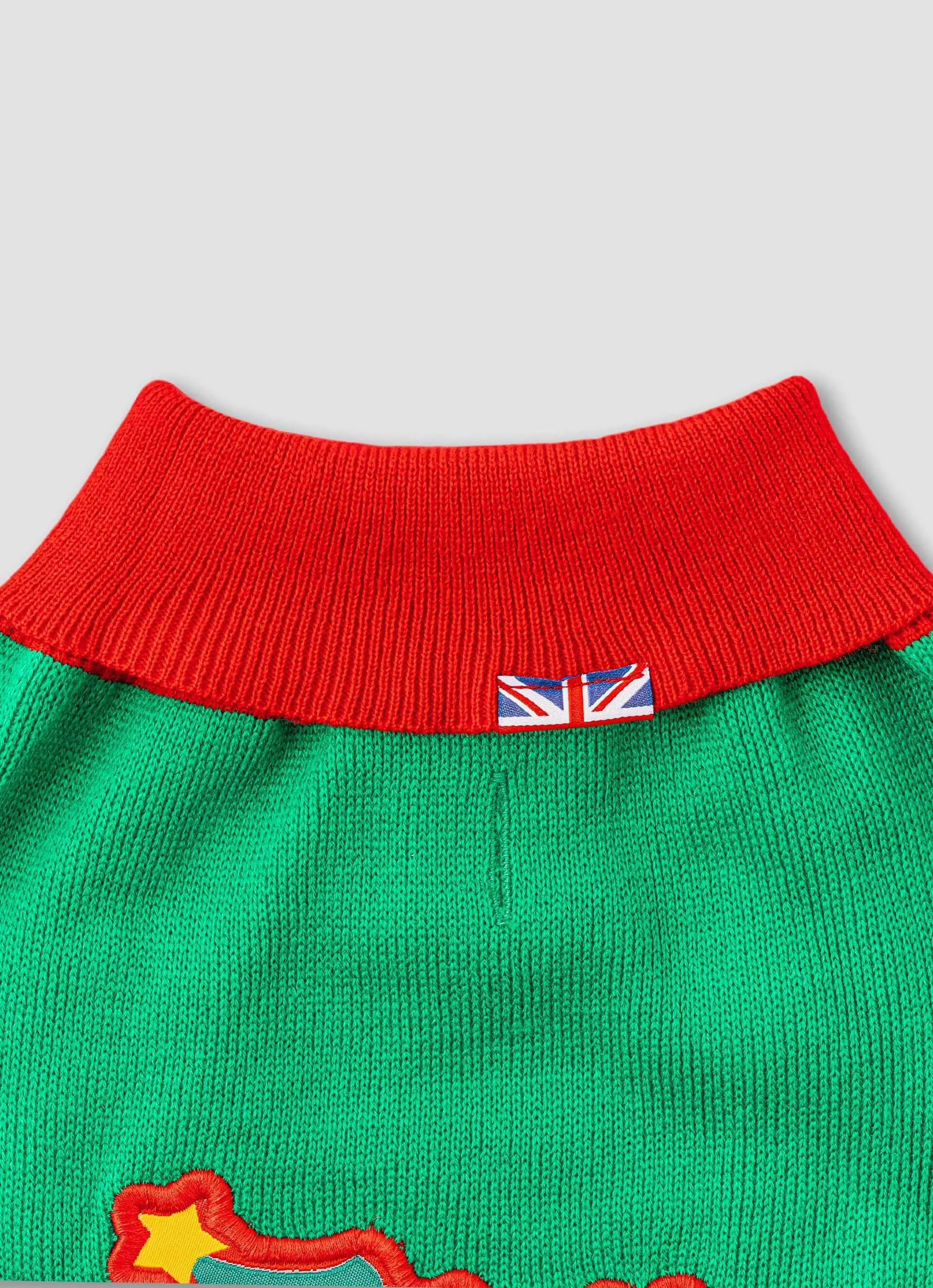 Christmas Turtleneck Dog Jumper - Santa's Sleigh