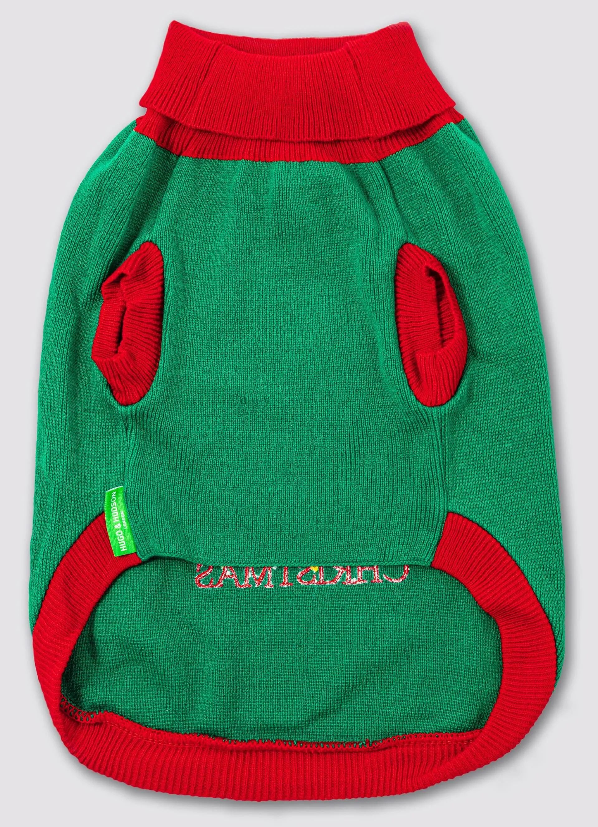 Christmas Turtleneck Dog Jumper - Santa's Sleigh