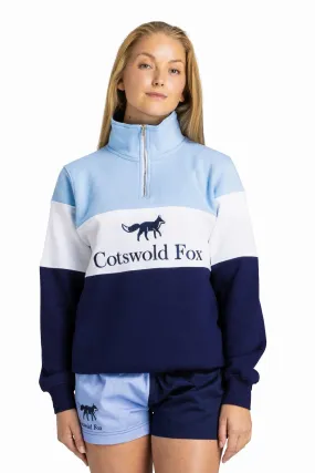 Cirencester Quarter Zip | Cornflower