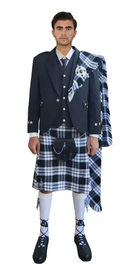 Classic Black Argyll Tweed Kilt Outfit With McFarlane