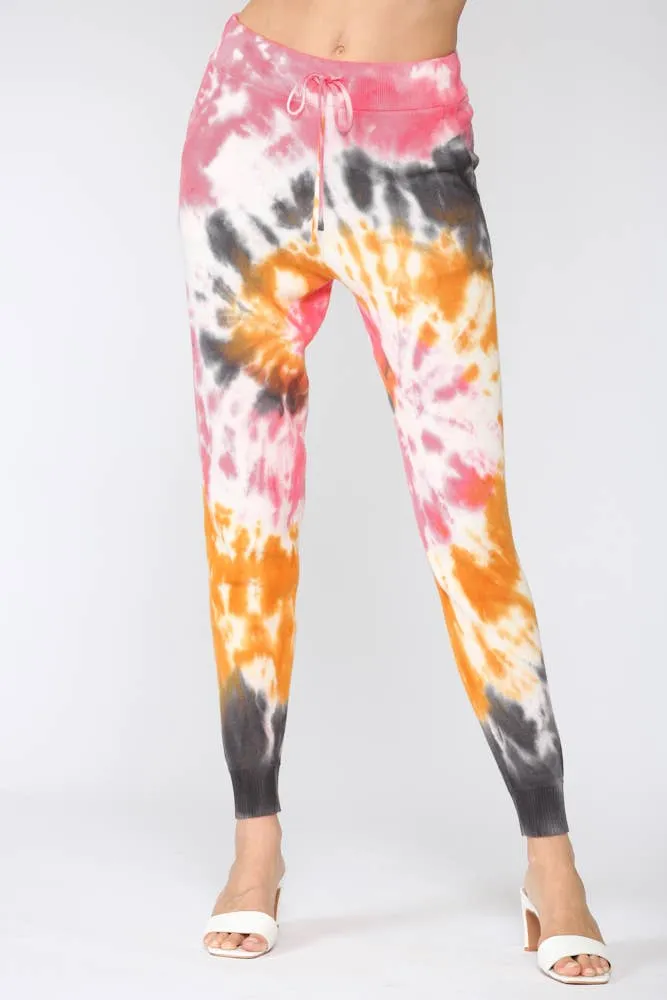 Colorful Tie Dye Distressed Loungewear