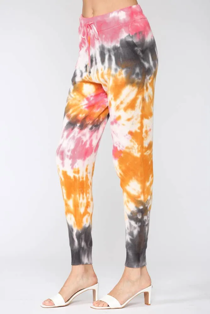 Colorful Tie Dye Distressed Loungewear