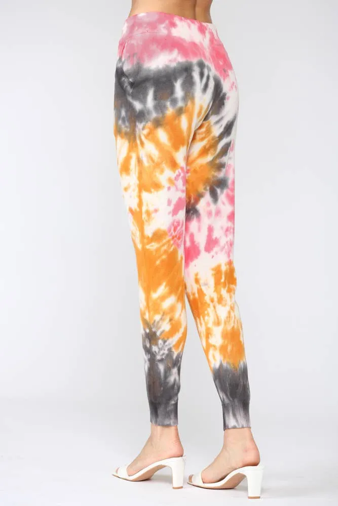 Colorful Tie Dye Distressed Loungewear