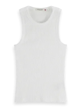 Core Rib Racer Tank White