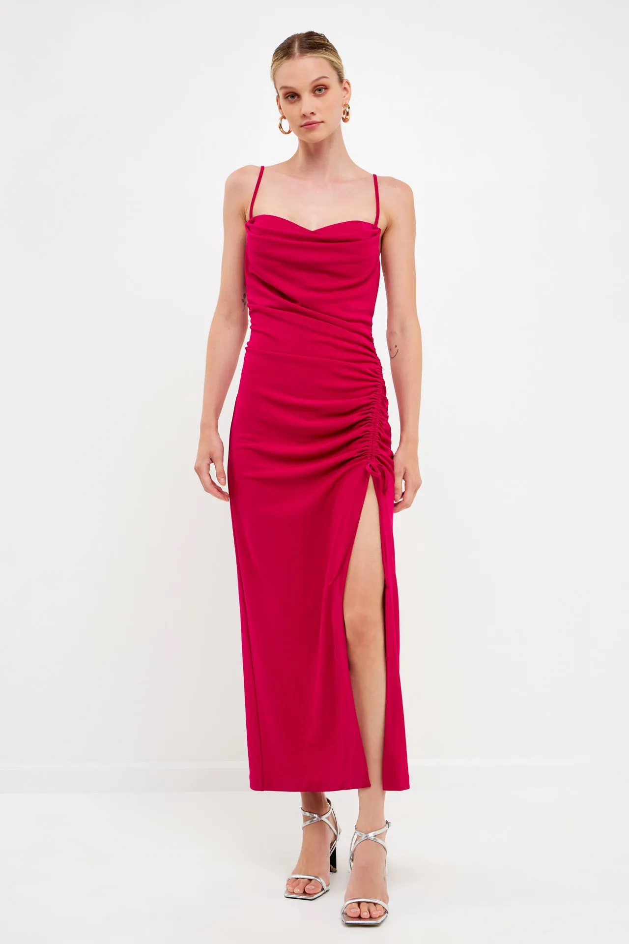 Cowl Neck Maxi Dress