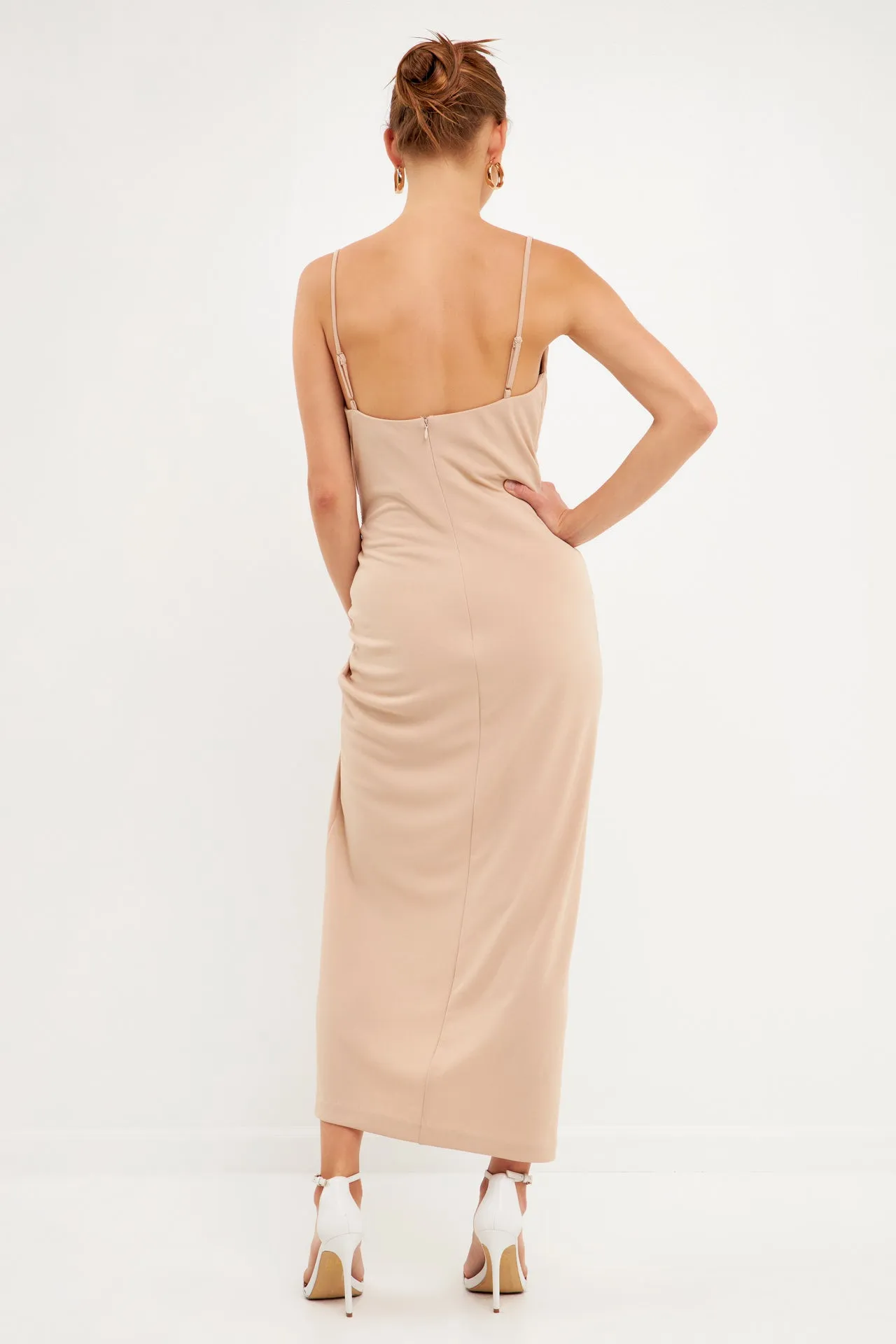 Cowl Neck Maxi Dress