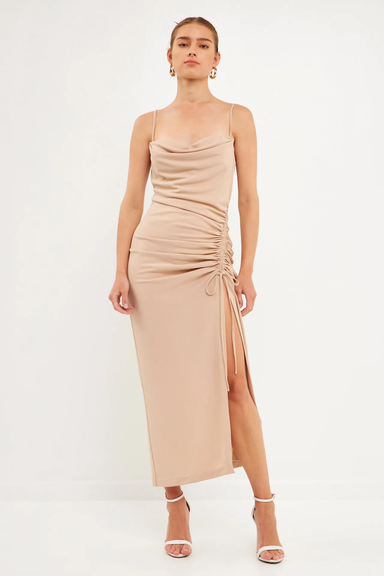 Cowl Neck Maxi Dress