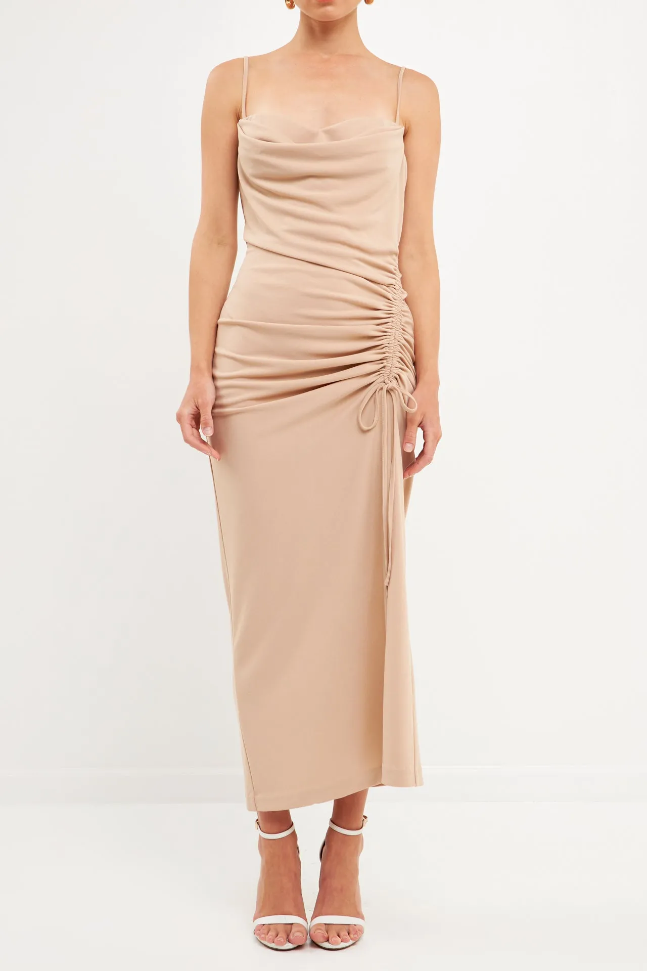 Cowl Neck Maxi Dress