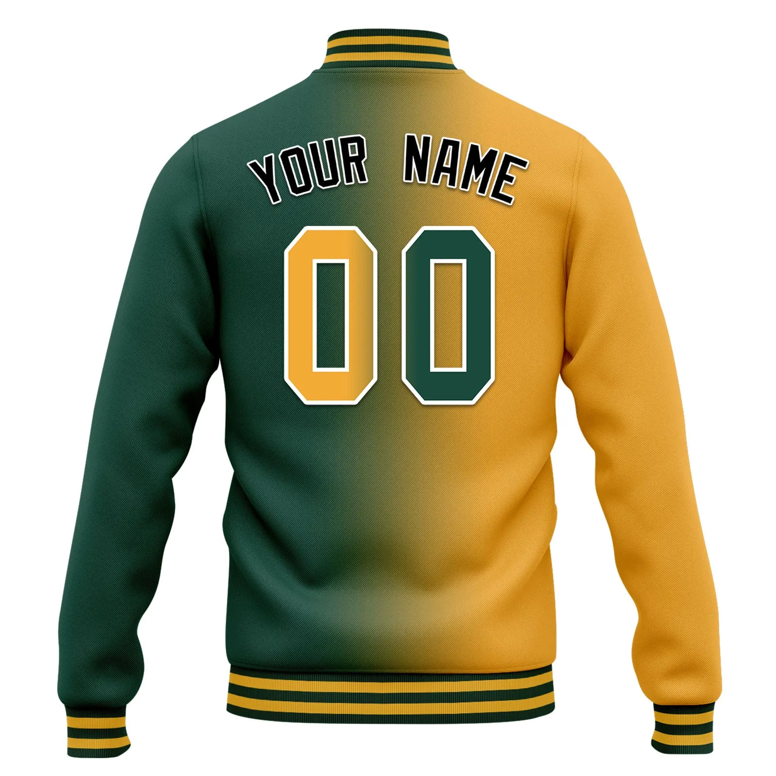 Custom Gradient Fashion Jacket Bomber Full-Snap Varsity Letterman Personalized Jacket FZ005-D028016-15