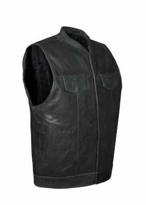 Dream Apparel Men's Gray Motorcycle Club Vest