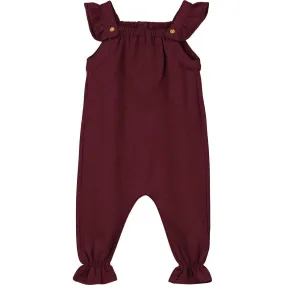 Endelyn Overall in Burgundy